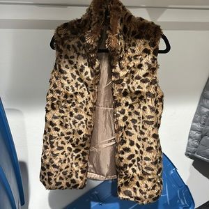 Faux fur vest